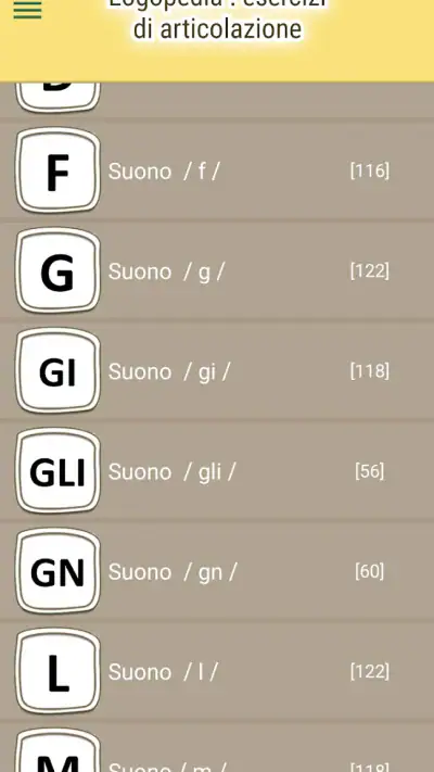 App Logopedia : esercizi [PMQ] screenshot 1