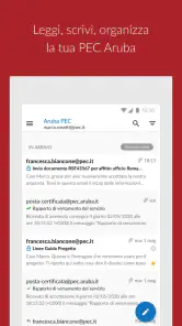 Aruba PEC screenshot