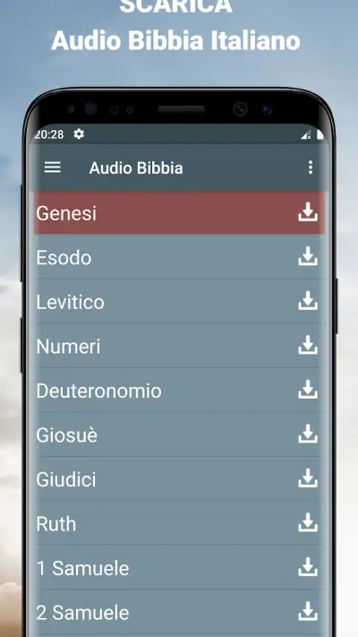Audio Bibbia Italiano mp3 app screenshot 1