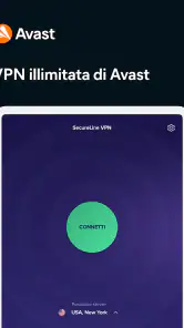 Avast SecureLine VPN Sicurezza screenshot