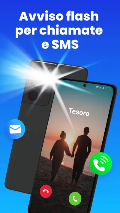 Avviso flash su chiamate e SMS screenshot 1