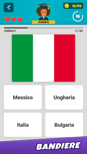 Bandiere 2: Geografia Quiz screenshot 1