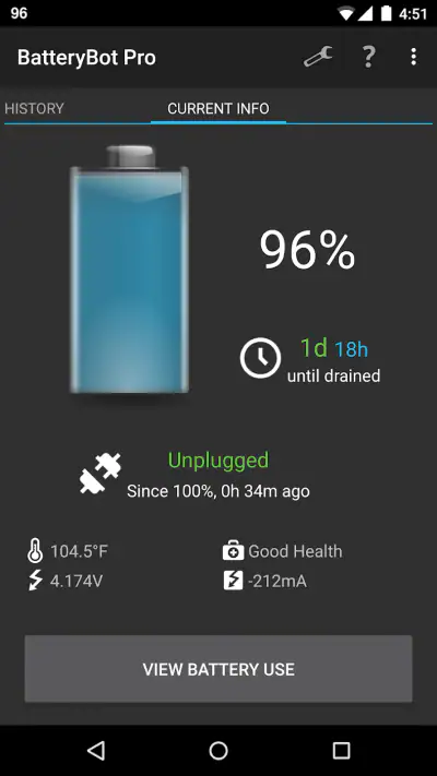 BatteryBot Pro screenshot 1