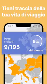 been: segna paesi visitati screenshot