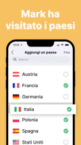 been: segna paesi visitati screenshot