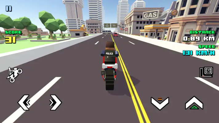Blocky Moto Racing: Bike Rider screenshot 1