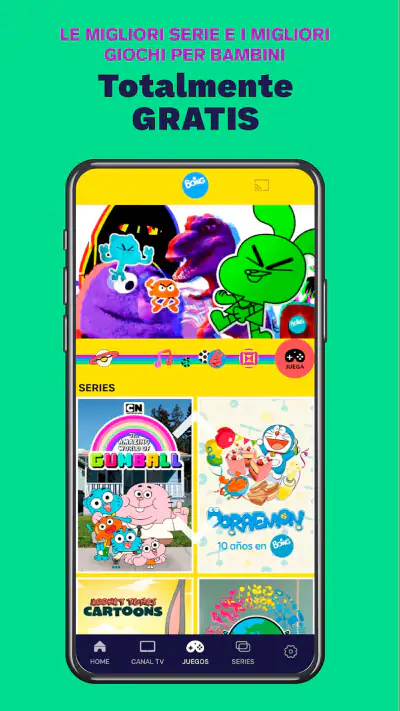 Boing App: serie e giochi screenshot 1
