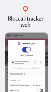 Brave Browser Web VPN Privato screenshot