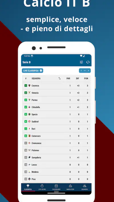 Calcio IT B screenshot 1