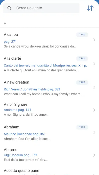 Canti screenshot 1