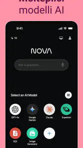 Сhatbot IA in italiano - Nova screenshot