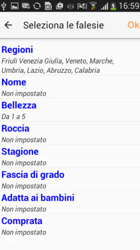 ClimbAdvisor Climbing in Italy screenshot 1