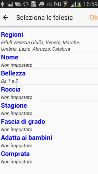 ClimbAdvisor Climbing in Italy screenshot 1