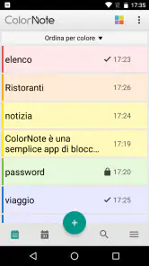 ColorNote Blocco note Notepad screenshot