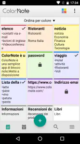 ColorNote Blocco note Notepad screenshot
