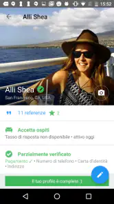 Couchsurfing Travel App screenshot