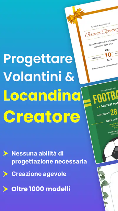 Creare locandine e volantini screenshot 1