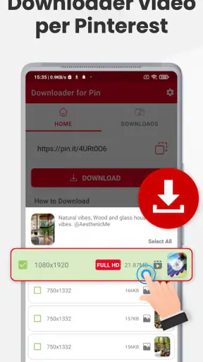Downloader Video per Pinterest screenshot 1