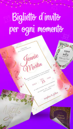 Elegante Invito Carta Creatore screenshot 1