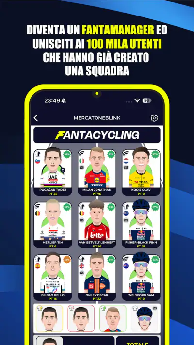 Fantacycling screenshot 1