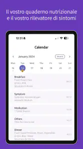 FoodLog - Diario alimentare screenshot