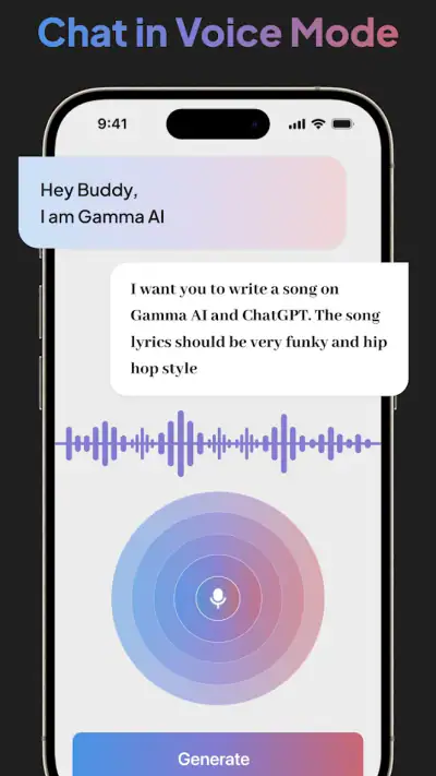 Gamma AI: AI Chatbot Assistant screenshot 1