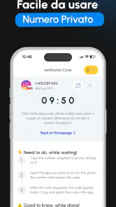 GetCode: Numero Virtuale OTP screenshot