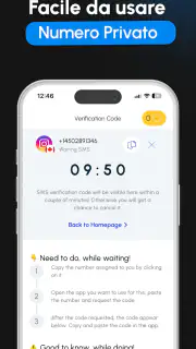 GetCode: Numero Virtuale OTP screenshot 4