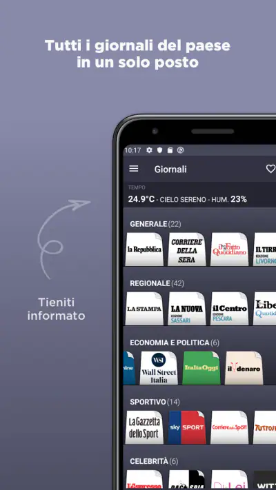 Giornali Italiani screenshot 1