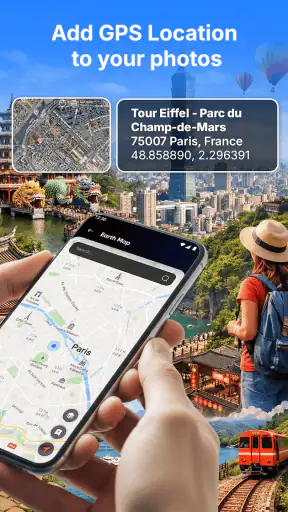 GPS Camera: Map & Timestamp screenshot 1