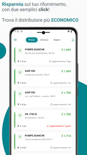 iFuel - Prezzi carburante screenshot 1