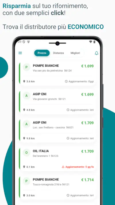 iFuel - Prezzi carburante screenshot 1