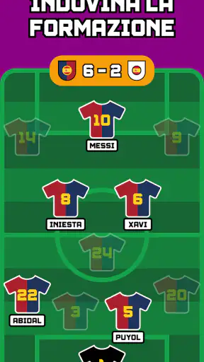 Indovina la Formazione Calcio screenshot 1