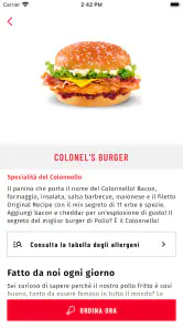 KFC Italia screenshot