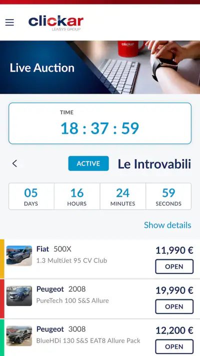 Leasys CLICKAR screenshot 1