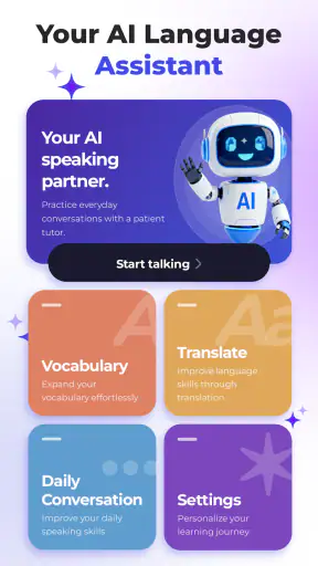 Lets Speak : Ai Language Tutor screenshot 1