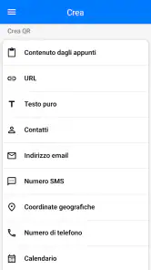 Lettore QR code screenshot