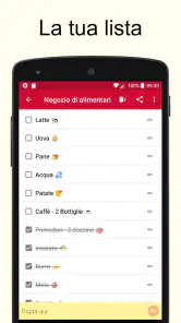 Lista della spesa screenshot