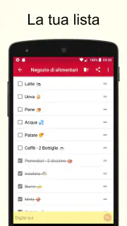 Lista della spesa screenshot 3