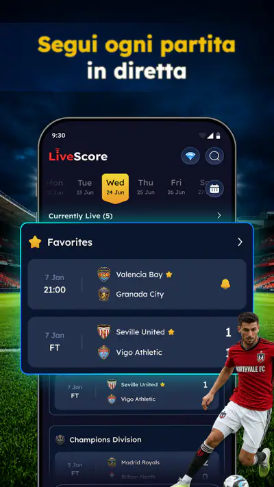 Live Score - Football Match screenshot 1