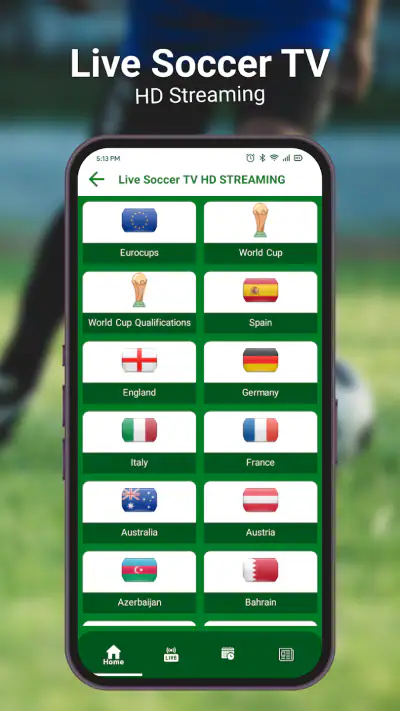Live Soccer TV HD STREAMING screenshot 1