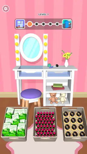 Makeup Organizer 3D screenshot 1