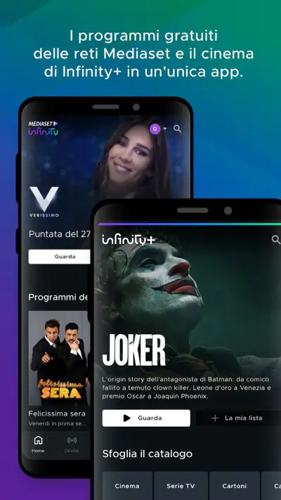 Mediaset Infinity Italia TV screenshot 1