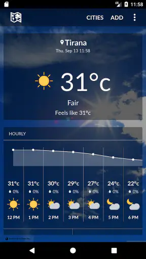 Meteo Albania screenshot 1