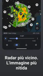 Rain Viewer: Mappa Radar Meteo screenshot