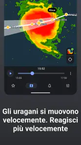 Rain Viewer: Mappa Radar Meteo screenshot