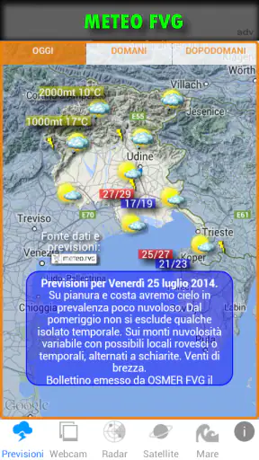 METEO FVG screenshot 1