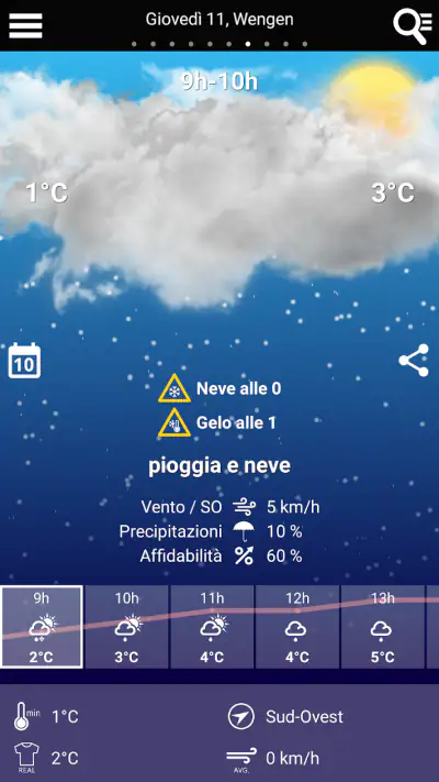 Meteo svizzero screenshot 1