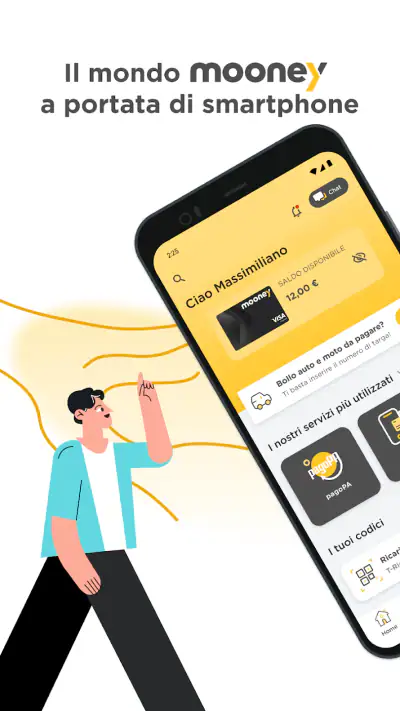 Mooney App: pagamenti digitali screenshot 1