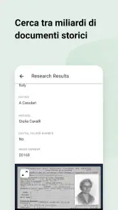 MyHeritage: albero e DNA screenshot